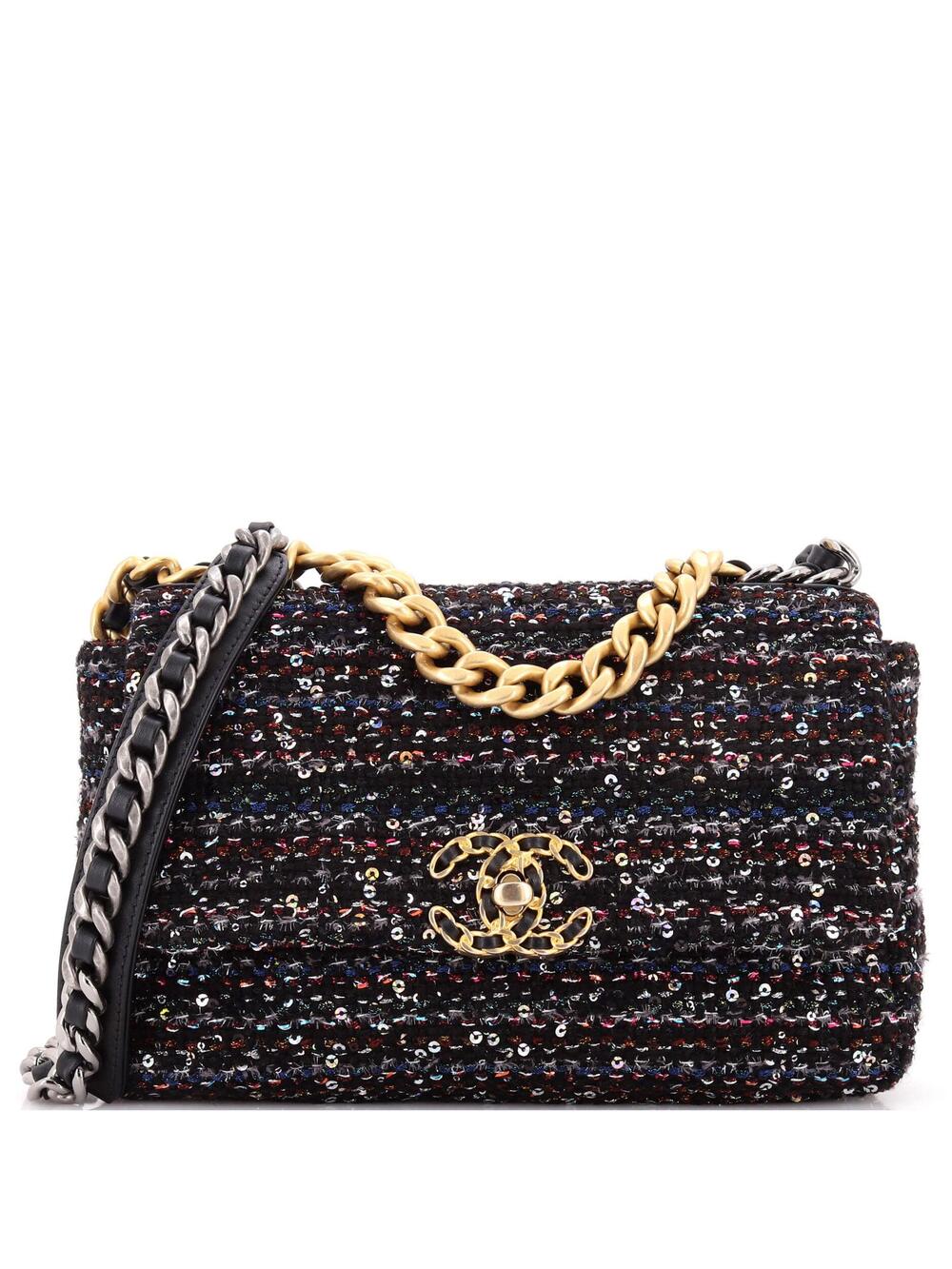 Chanel 19 Flap Bag Quilted Tweed And #239911C42B